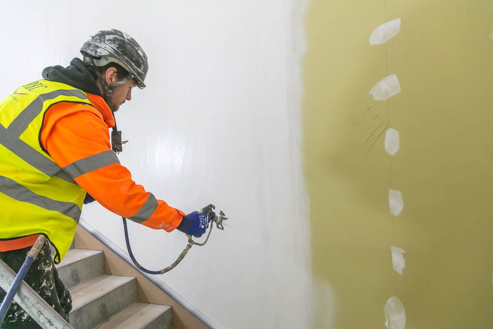 Construction Spray Plaster