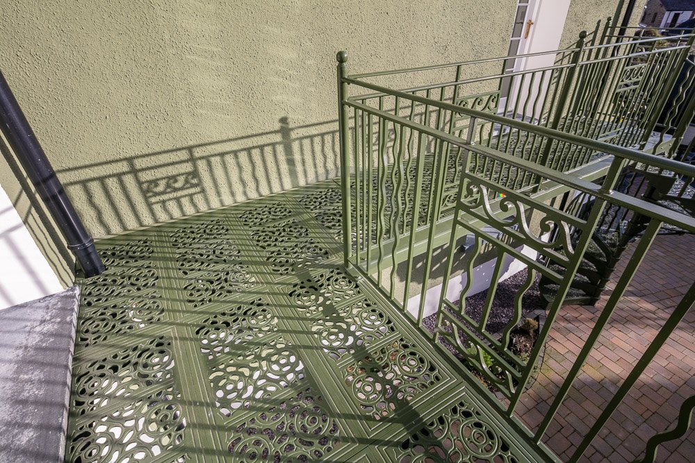 Spiral Staircase and Balcony