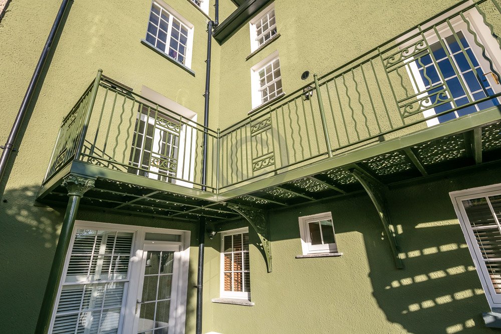 Spiral Staircase and Balcony