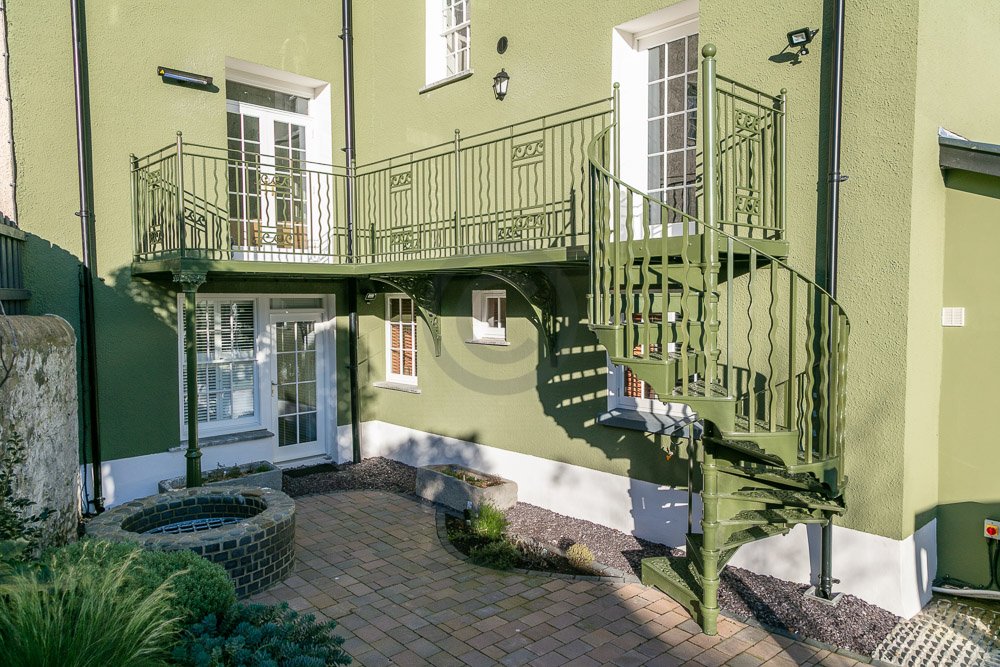 Spiral Staircase and Balcony