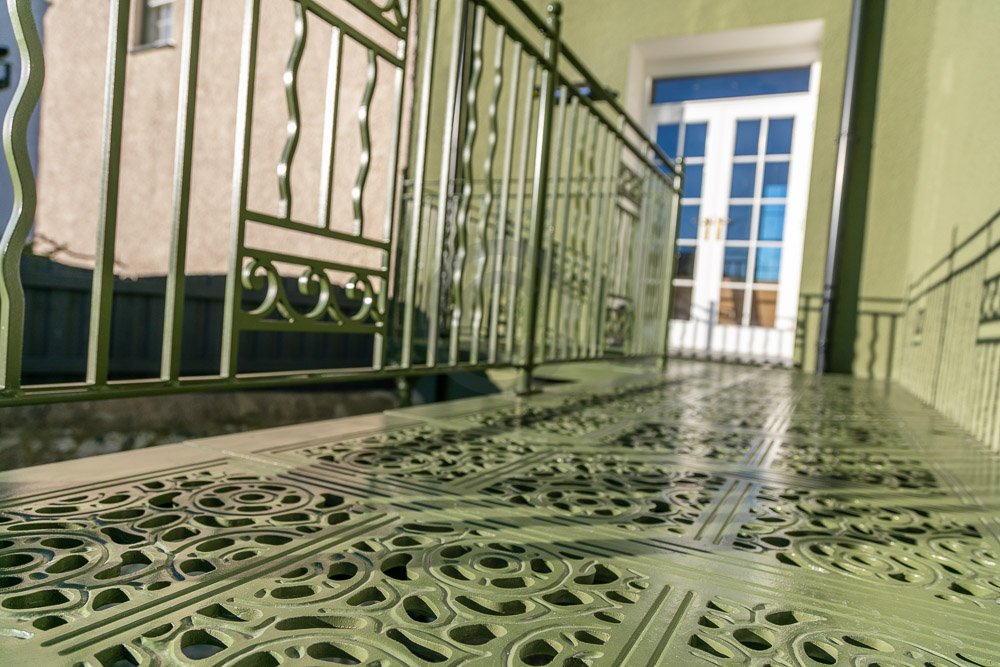 Spiral Staircase and Balcony