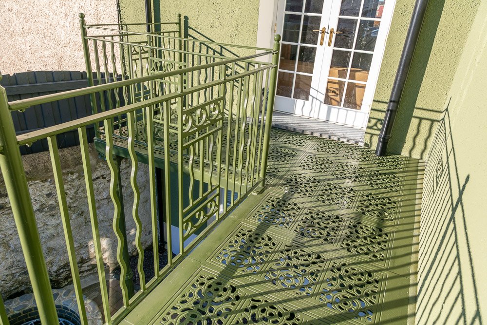 Spiral Staircase and Balcony