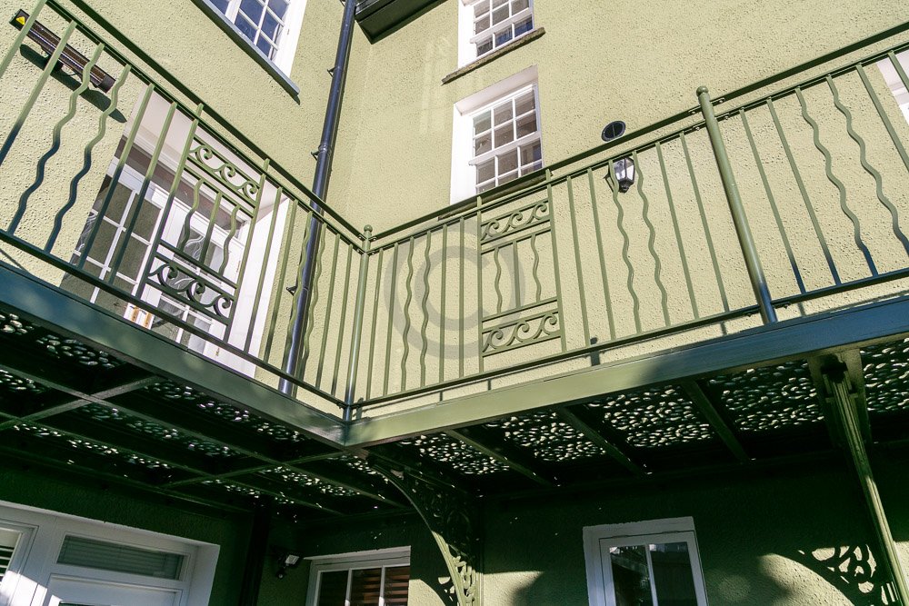 Spiral Staircase and Balcony